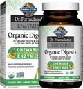 Jardín de la Vida Dr Fórmula Enzimas Digestivas con Papain, Bromelain, Lipase para la Digestión " Absorción Nutriente - Digest Orgánico+ - Vegan, Libre de gluten, No Gluten, Sabor de Frutas Tropicales, 90 Chewables