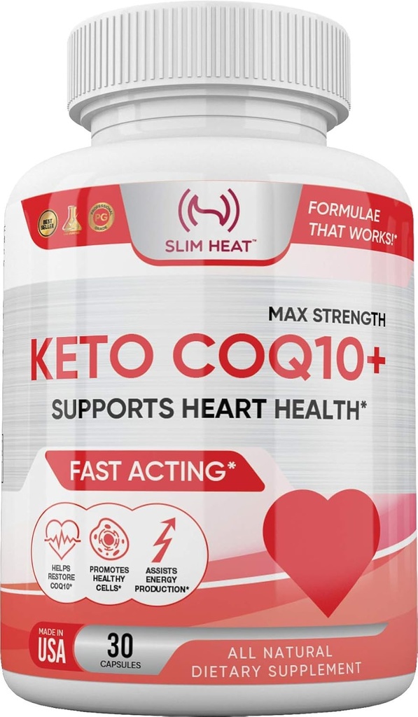 CoQ10 200mg - Fast Absorption Formula for Women and Men - Supports Healthy Heart - All Natural Coenzyme Q10 Suplemento - Non GMO, Made in USA - 30 Day Supply