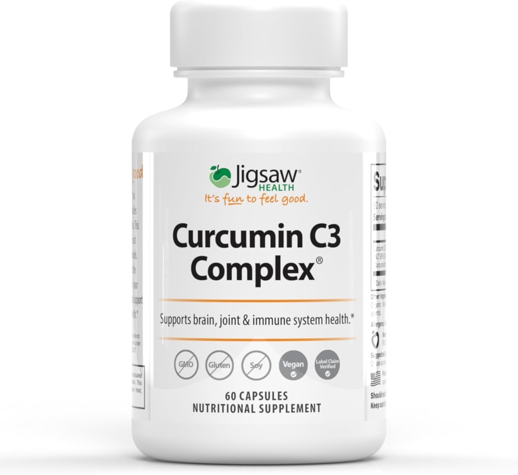 Jigsaw Health Curcumin C3 Complex ← Curcumin Capsules Antioxidant Support  60 Capsules peru 60 Servings