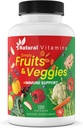 Frutas y verduras Suplemento cápsulas - High-Potency Daily Wellness Blend - Empaquetado con vitaminas esenciales, antioxidantes y minerales - Apoya la nutrición equilibrada y la salud óptima (Red & Green)