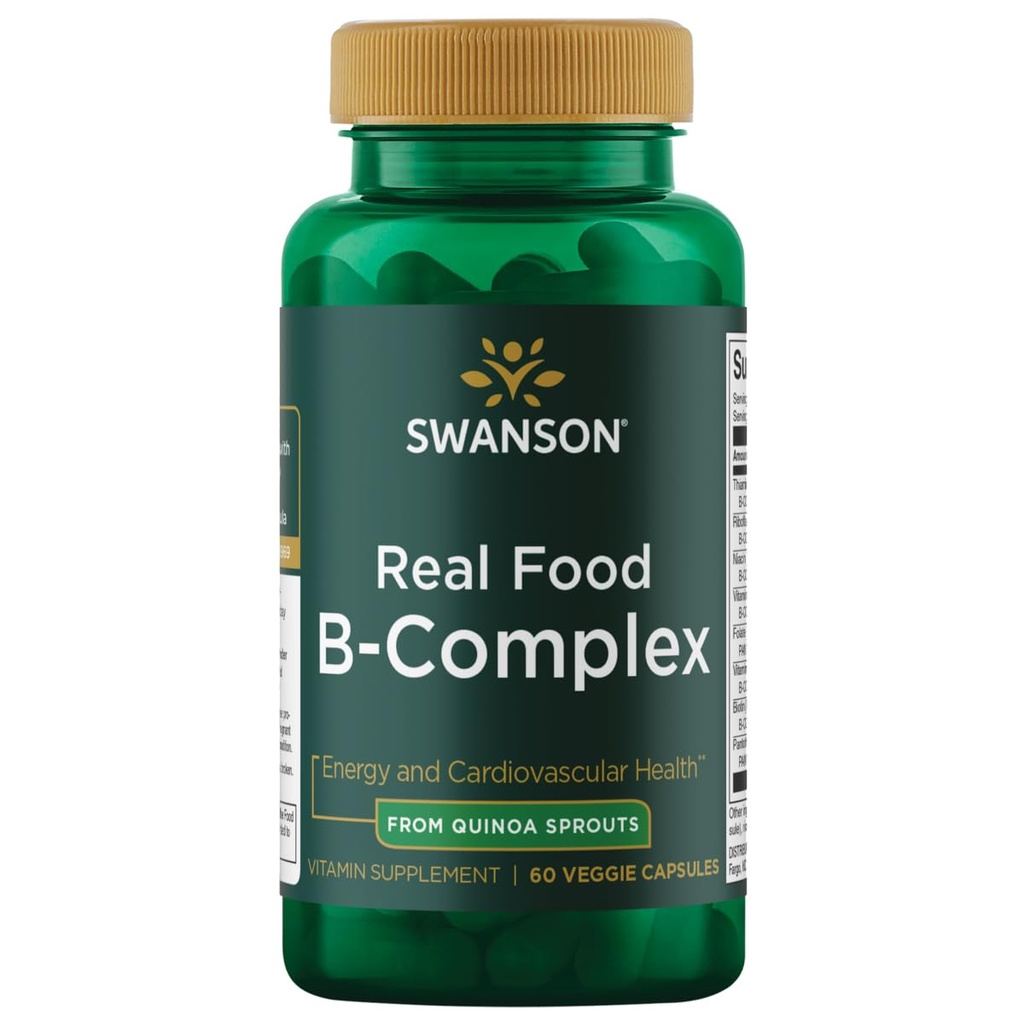 Swanson alimento real Vitamina B-Complex 60 cápsulas