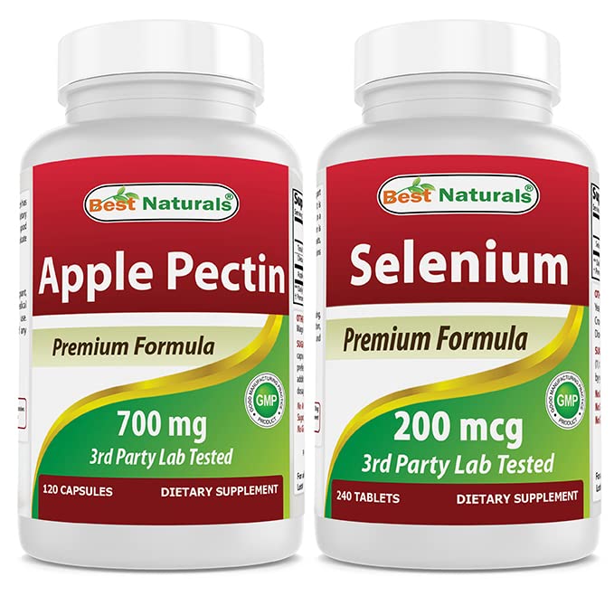 Best Naturals Apple Pectin 700 mg & Selenium 200 mcg