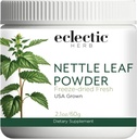 Eclectic Institute Raw Fresh Freeze-Dried Nettle Leaf Whole Food Powder tención 2.1 oz (60 g)