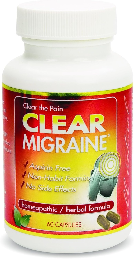 Clear Products Homeopathic Formula, Migraine, 60 Count