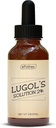 Solución de Lugol 2% 1oz Botella de gotero de vidrio. Contiene Ioduro de Potasio e Iodo, 30ml