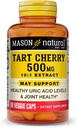 MASON NATURAL Tart Cherry 500 mg 10:1 Extract Veggie Caps - Supports Healthy Uric Acid Levels " Joint Health*, 90 cápsulas