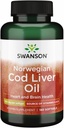 Swanson Cod Liver Oil - Wellness Supplement Promoting Bone, Skin Health, Vision Support &amp; Immune System Function w/High Absorption Vitamin A - (180 Softgels, 350 mg cada uno)