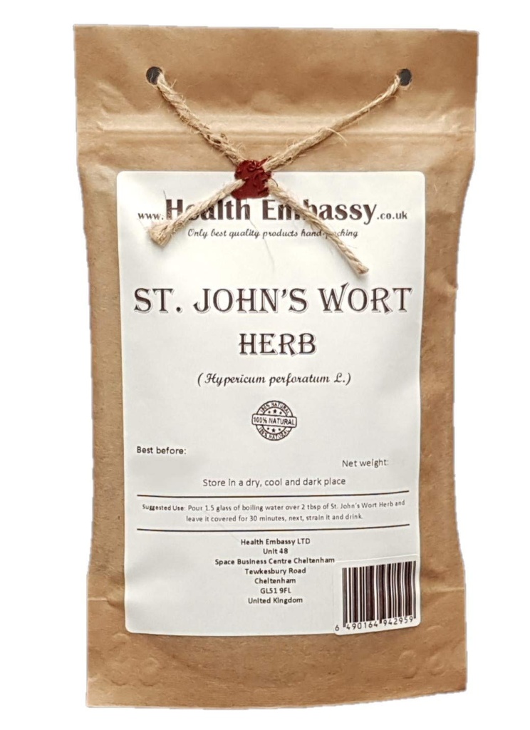 Health Embassy St. John's Wort Herb Tea | Hypericum Perforatum L | Herbal Tea (100g)