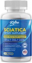 Sciatic Nerve Relief: Advanced Support Supplement for Sciatica – Potent Alpha Lipoic Acid ' Turmeric & Herbal Relief Ingredients – Made in USA, 120 Capsules (120 Count (Pack of 1), Unflavored)