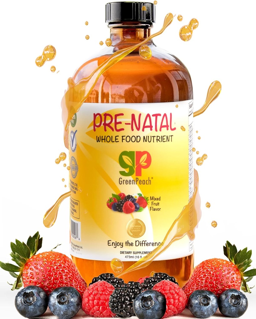 Vitaminas Prenatales Orgánicas para Mujeres - Hierro Prenatal &amp; Folate, Multivitamina Pre Natal para Mujeres, Multivitamina Prenatal Femenina, Prenatal Vegano Halal Kosher Amistad Vitamina Prenatal, 32 Servir