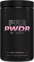 PWDRS Pre-Workout Powder, All Natural Pre Workout for Energy, Pump, Endurance & Strength, with Caffeine (Pink Lemonade)