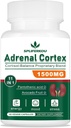 11-in-1 Suplemento de Apoyo Adrenal, Suplemento Cortisol con Ácido Pantoténico y Ashwagandha - Apoyos Función Adrenal Saludable, Energía y Relajación- 60 cápsulas