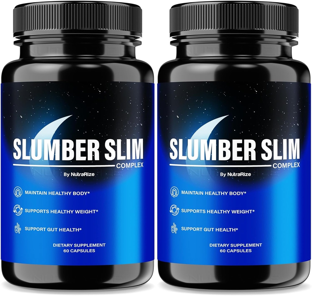 (2 Pack) Slumber Slim Weight Loss, Official SlumberSlim Complex Formula, All Natural Pills to Support Fitness and General Wellness, Premium Keto Capsules, Slumber Slim Reviews (120 cápsulas)