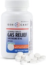 GeriCare Simethicone Chewable Gas-Relief Tablets 80mg ¦ Fast Relief for Gas, Bloating and Discomfort ← Mint-Flavored Anti-Gas Chewables ¦ Oral Adult Gas Pain Relief ← Anti-Flatulence Aid (100 Tablets)