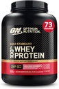 Optimum Nutrition Gold Standard 100% Whey Protein Powder, Delicious Strawberry, 5 libras (Packaging May Vary)