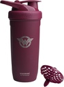 Smartshake DC COMICS Refuerzo Acero Inoxidable Protein Shaker Bottle 900 ml tención 30 oz - Leakproof Screw-on Lid - BPA Gratis – Unisex - No aislado - Wonder Women Logo