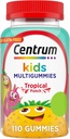 Centrum Kids Multivitamin Gummies, Tropical Punch, Made with Natural Flavors, 110 Conde, 110 Day Supply