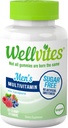 Wellvites Azúcar Gummies Multivitamínicas Libres para Hombres, Vegan y No GMO - Vitamina A, B6, y B12, Biotina y Folato, Vitaminas para Hombres, Sin Dulces Artificiales, Sin gluten, 60 Cuentas (30 Day Supply)