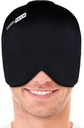 ComfiTECH Head Ice Pack Wrap Cold Cap Cooling Gel Hat, Grande, Negro