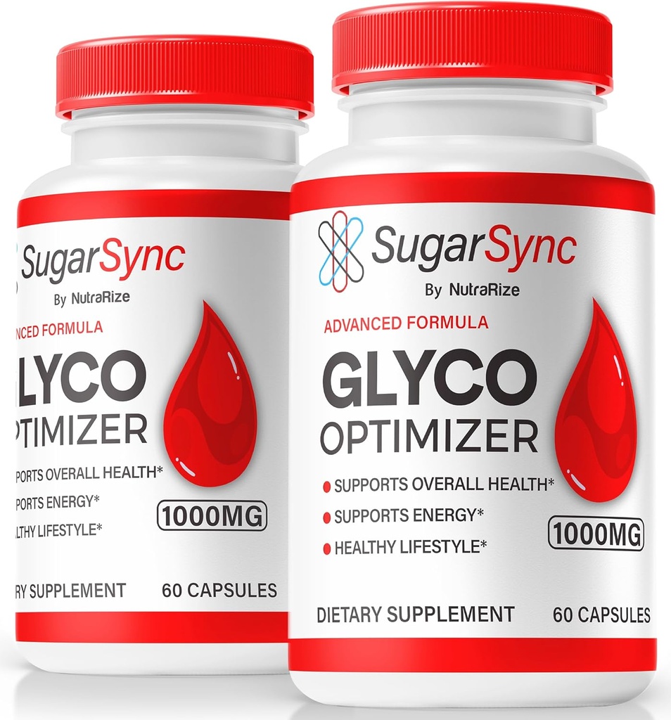 NutraRize (2 Pack) Sincronizador de azúcar Glyco Capsules, Optimiser oficial SugarSync Glyco, Optimizador Conjunto de Sincronización de Azúcar, Fórmula de Limpieza de Sincronización de Azúcar, Reseñas de Glycol SugarSync (120 cápsulas)