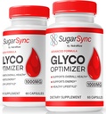 NutraRize (2 Pack) Sincronizador de azúcar Glyco Capsules, Optimiser oficial SugarSync Glyco, Optimizador Conjunto de Sincronización de Azúcar, Fórmula de Limpieza de Sincronización de Azúcar, Reseñas de Glycol SugarSync (120 cápsulas)