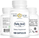 Bio-Tech Pharmacal Folic Acid (5mg, 100 Conde)