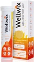 4-in-1 Daily Vitals for Wellness - Electrolytes, Immunity, Antioxidants and Probiotics. Vitamin C 1000 mg, Sodium 200 mg, Potassium 100 mg, Vitamin D3, B12 and More. Effervescent Tablets