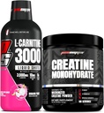 PROSUPPS L-Carnitine 3000 Stimulant Free Liquid Shots (31 Servings, Dragon Fruit) y Creatine 300 Monohydrate (60 Servings) Bundle
