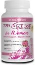 Biotica Triactiva de Fuente Esencial para Mujeres - Probióticos para Mujeres con 18 Strains, VitaFiber Prebiótico " Arándano a Apoyo Digestivo, Defensa Inmunitaria, Salud Urinaria, Vaginal - 90 cápsulas