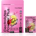 PowderVitamin Electrolytes Powder Plus, Keto, Raspberry Lemonade, Sugar Free, Pink Himalayan Salt, 1000mg Potasio, 120mg Calcio, 120mg Magnesio, Non-GMO, Zero Calories, (16 Hydration Packets)