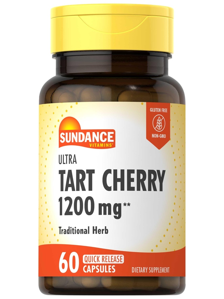 Sundance Tart Cherry Capsules 1200mg ← 60 Cuenta  sometida Tradicional Herb