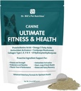 Dr. Bill’s Canine Ultimate Fitness &amp; Health Vitamins for Dogs ← Multivitamin for Dogs w/Coenzyme Q-10, Vitamina E, Vitamina D-3, Biotina, ácido fólico, vitaminas y suplementos de ácido hialurónico 340g