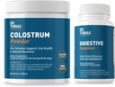 Dr. Tobias Digestive Enzymes and Colostrum Powder - Apoya Absorción Nutriente, Confort Digestivo y Función Inmunitaria