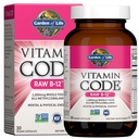 Garden of Life Vitamin Code Raw B-12 - 30 Capsules, 1,000mcg Whole Food B12 Methylcobalamin for Energy, Vegan Methylcobalamin Vitamin plus Probiotics and Enzymes, Gluten Free Supplements