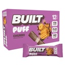 Bar, Puff Protein Bares, Churro Puff, 17g Protein Snacks, On-The-Go Bars, Sólo 140 Calories &amp; 6g Azúcar, Collagen, Gluten Free, 12 Conde