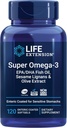 Extensión de vida Super Omega-3 EPA/DHA Fish Oil, Sesame Lignans & Olive Extract – Heart Health, Brain Health, Inflammation Health Support, Gluten-Free, Enteric-Coated, Non-GMO, 120 Softgels