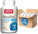 Jarrow Formulas Inositol 750 mg, Suplemento dietético, Apoyo para la salud celular y bienestar general, 100 cápsulas vegetales, hasta un suministro de 100 días (Pack of12)