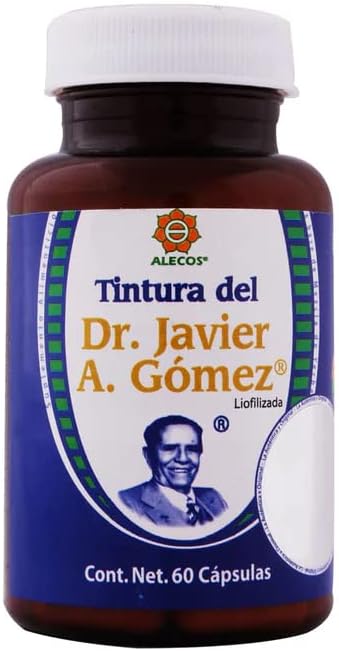 Cápsulas Alecos de Tintura Liofilizada del Dr. Javier A. Gómez, Frasco con, Blanco, 60 Conde (Pack of 1), 60.0 gramos