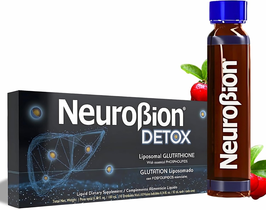 Neurobion Detox Liposomal Glutathione Liquid Essential Phospholipids Glutation Liposomado Liquido Glutathione Liposomal Supplement Antioxidants Immune System 10 Vials