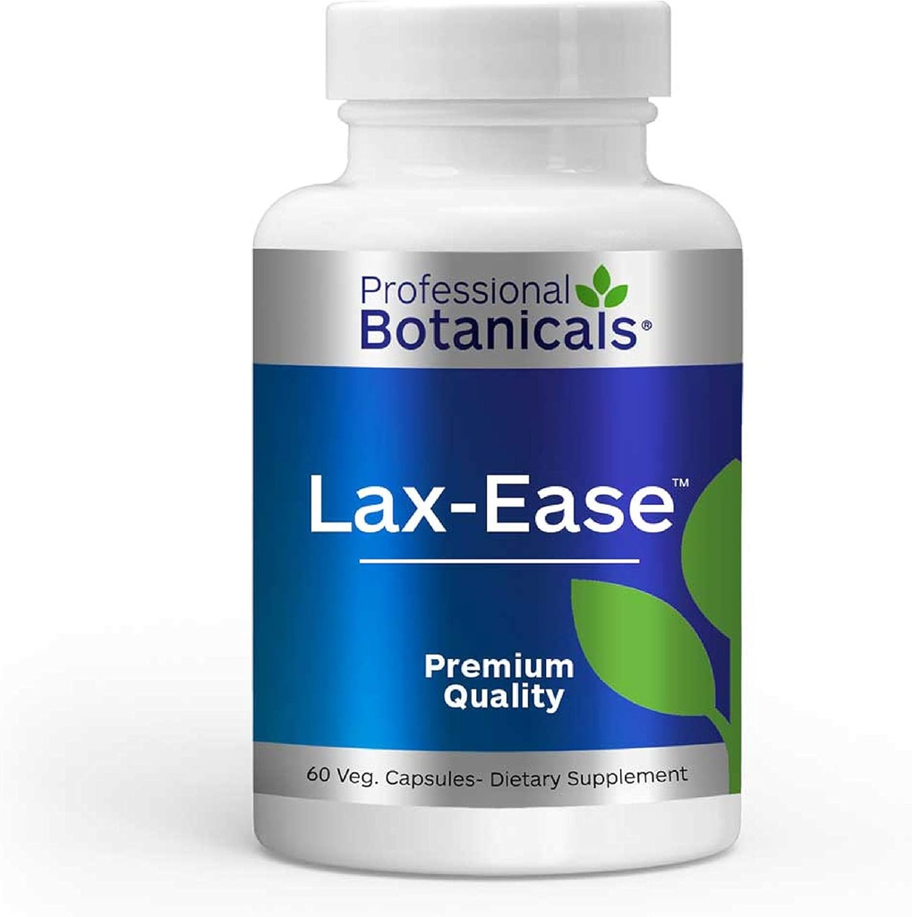 Botánicos profesionales Lax Ease – Gentle Botanical Digestive Support for Healthy Bowel Regularity & Natural Elimination – 90 cápsulas