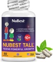 NuBest Tall 10+ Premium Bone Strength Fórmula, Inmunidad mejorada y salud general para la edad 10+ con Calcio, Vitamina D3, Vitamina K2, y Multivitamínicos 60 cápsulas  1 mes de suministro