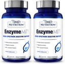 1MD Nutrición EnzymeMD - Suplemento de Enzymes Digestivos - Doctor Formulado ← Enzimas con base vegetal - Gas &amp; Bloating Support TEN 120 Capsules (2-Pack)