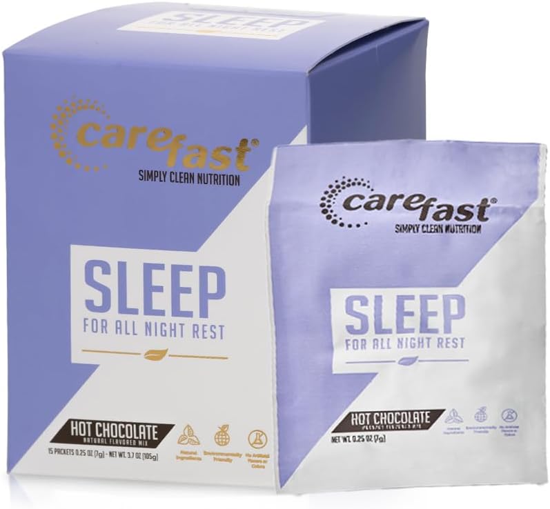 Dormir - Caliente Chocolate Bebida Mix - Suplemento natural del sueño - Caja de 15 Packets