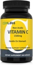 Vitamina C No Acidica Suplemento dietético 1500 mg con calcio. Gentle on Stomach, Immune/Bone Support- 100 Caps by CGM Labs