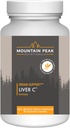 Nutriciones de pico de montaña Hígado C - Suplemento de órgano Ayuda a mantener la función saludable del hígado " Producción de energía - w/Siliphos® " Setas - Suplemento dietético hipoalergénico (90 cápsulas vegetarianas)