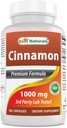 Best Naturals Cinnamon 2000 mg Equivalent with Chromium 400 mcg per Serving - Metabolism Support - 180 Capsules