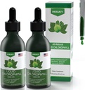 Chlorophyll Liquid Drops - 100% Natural Energy Booster and Immune Support - Interna Deodorant y Detox - Alivio de la enfermedad de Altitud - Absorción rápida, Vegan & No GMO - 120 Servings (Pack of 2)