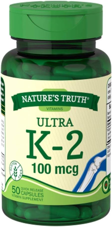 Verdad de la naturaleza Ultra Vitamina K-2 100 mcg, 50 Cuenta (2)
