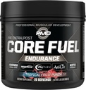 PMD Sports Core Fuel Endurance, Performance " Recovery - BCAAs, EAAs, Beta Alanine, Betaine Anhydrous, Glutamine, Electrolytes - Crecimiento muscular, Fuerza - Estim Free, Tropical Fruit Punch (25 Servimientos)