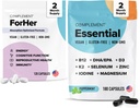 Complemento ParaHer Essential Multivitamin Bundle System (60 Servings) Hormon Balance para Mujeres, Longevidad, Energía, Inmune y Salud Cerebro